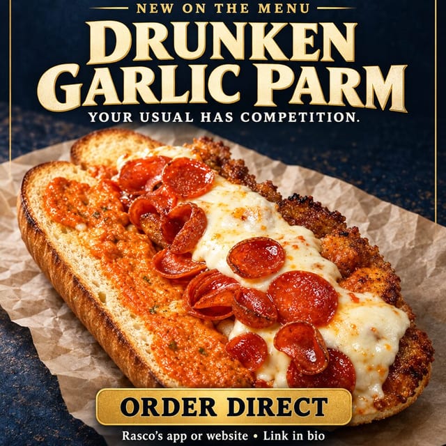 Drunken Garlic Parm.