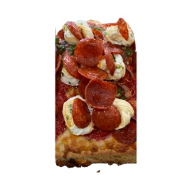 1/2 Double Pepperoni w/ Mike's Hot Honey Pie.