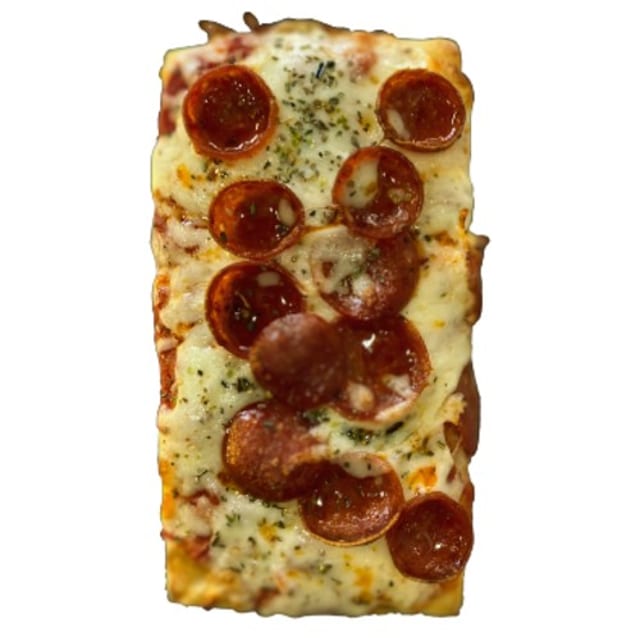 Square Pepperoni Pie.