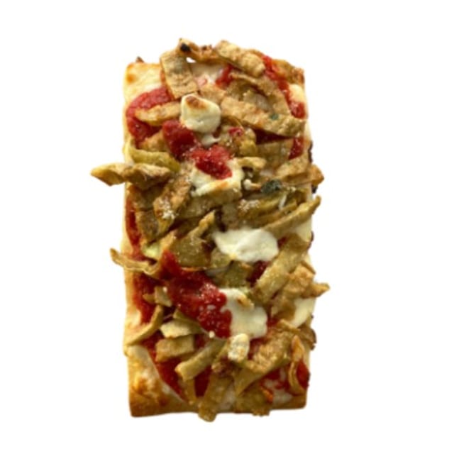 1/2 Square Eggplant Parm Pie.