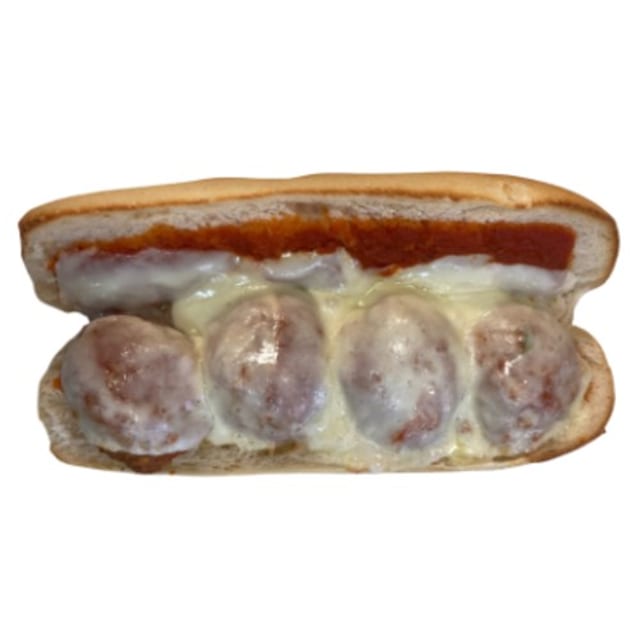 Meatball - Parmesan Sandwich.
