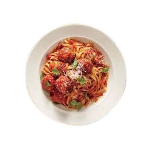 Catering - Linguini and Meatballs.